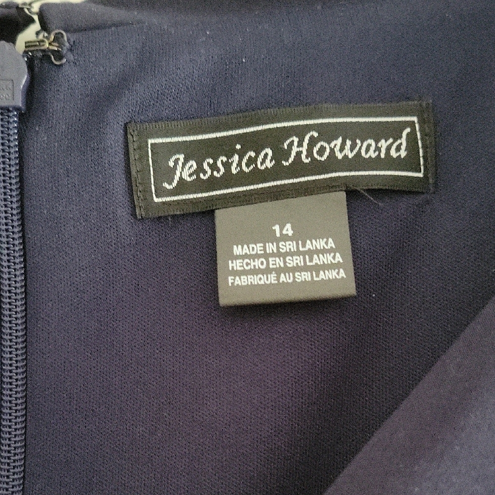 Jessica Howard Asymmetrical Dress - Navy